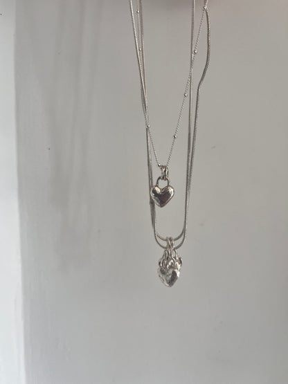 Heart pendant, sterling silver heart necklace, Heart necklace