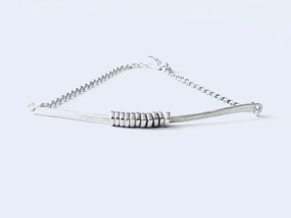 Multi silver dainty bracelet